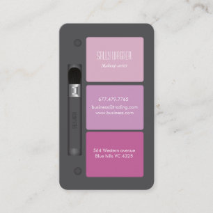 Make-up artist business card