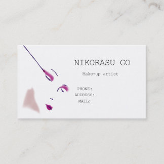 Make-up artist business card