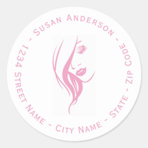 Make Up Artist Classic Round Sticker