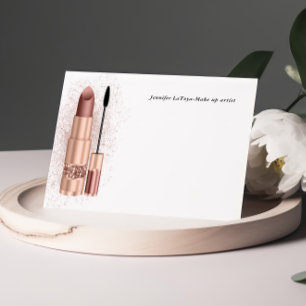 Make up Artist Personalized Note Cards