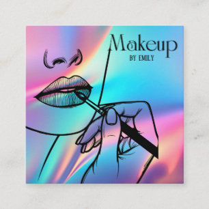 Make up Artist Square Business Card