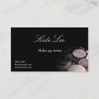 Make up brush business card