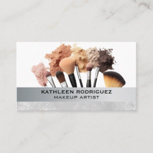 Make Up Brushes and Foundation Business Card