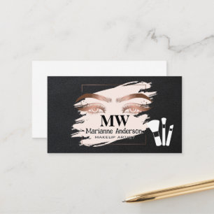 Make Up Brushes Eyes Appointment Card