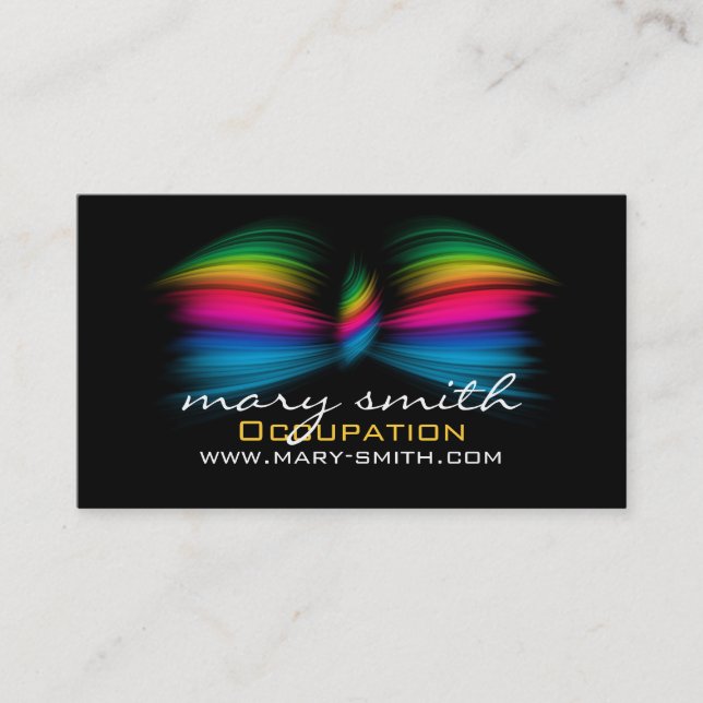 Make Up Business Abstract Butterfly Bow Card (Front)