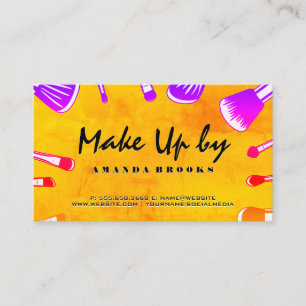 Make up by   Colourful Mua Brushes Business Card