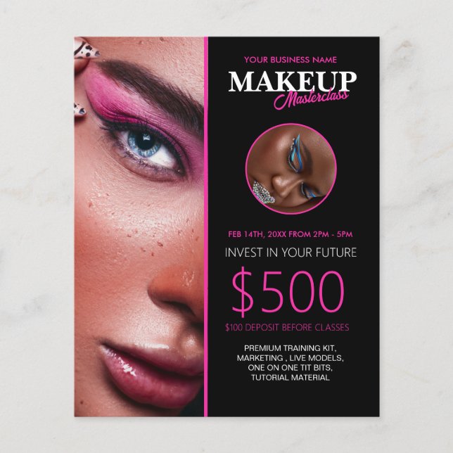 Make up Classes Custom Flyer (Front)