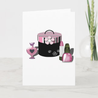 Make Up Cosmetics Girl Card