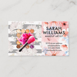 Make Up Foundation   Brushed   Cosmetics Business Card