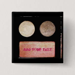 Make-Up Palette-Face by Shirley Taylor 2 Inch Square Button