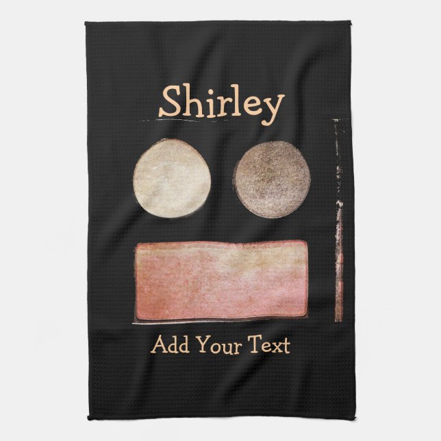 Make-Up Palette-Face by Shirley Taylor Kitchen Towel (Vertical)
