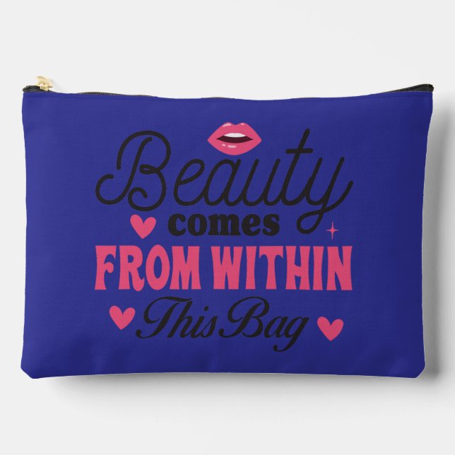 Make Up Quote Accessory Pouch (Front)