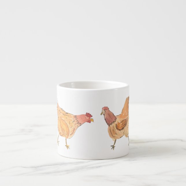 Make Way for Chickens Espresso Cup (Front)