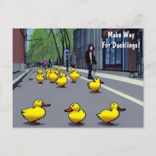 Make Way For Ducklings! Postcard