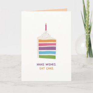 Make Wishes Eat Cake Card