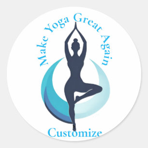 Make Yoga Great Again Thunder_Cove Classic Round Sticker