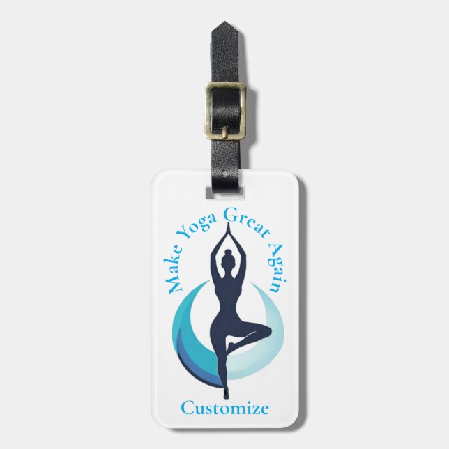 Make Yoga Great Again Thunder_Cove Luggage Tag (Front Vertical)