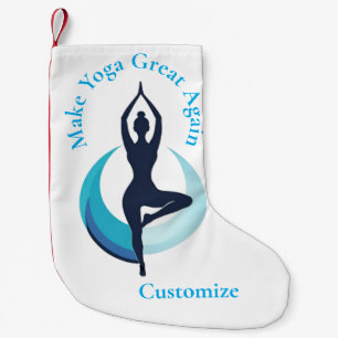 Make Yoga Great Again Thunder_Cove Small Christmas Stocking