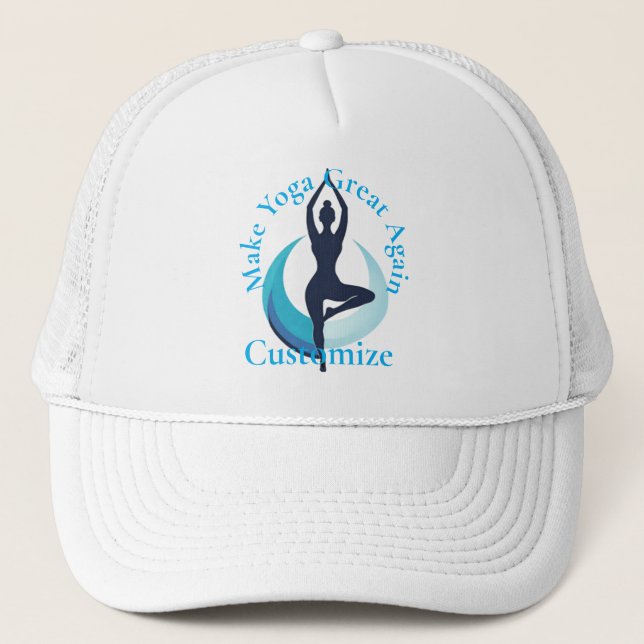 Make Yoga Great Again Thunder_Cove Trucker Hat (Front)