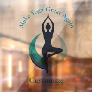 Make Yoga Great Again Thunder_Cove Window Cling