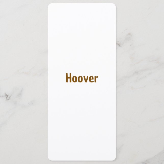 Make Your Brand 4" x 9.25" Rounded Flat Program (Front)