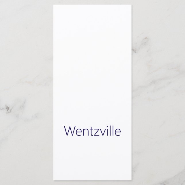 Make Your Brand 4" x 9" Flat Menu (Front)
