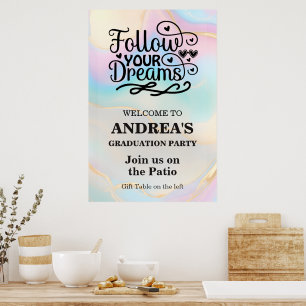 Make Your Dreams A Reality Graduation Poster