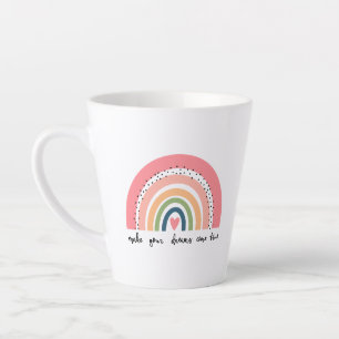 Make Your Dreams Come True Rainbow Latte Mug