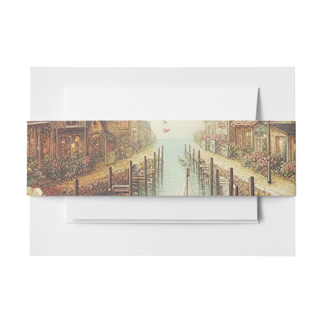 Make Your Favourite Product from Multiple design  Invitation Belly Band (Front Example)