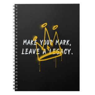 Make Your Mark Graffiti Crown Notebook