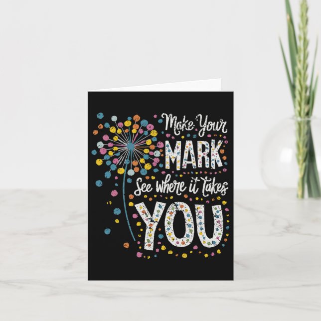 Make Your Mark Happy Dot Day 2024 Dandelion  Card (Front)