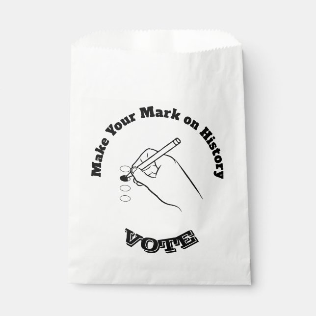 Make Your Mark on History Favour Bag (Front)