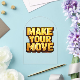 Make Your Move Acrylic Invitations