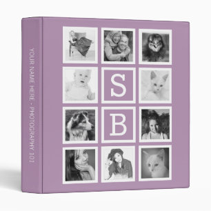 Make Your Own 10 Instagram Photos with Initials Binder