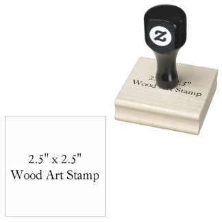 Make Your Own 2.5" x 2.5" Wood Art Rubber Stamp