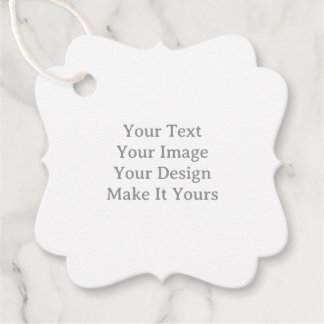 Make Your Own 2" x 2" Fancy Square Cott Favor Tags