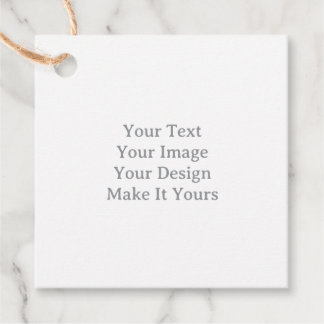 Make Your Own 2" x 2" Square Jute Twine Favor Tags