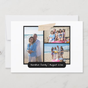 Make Your Own 3 Photo Collage Personalized Card