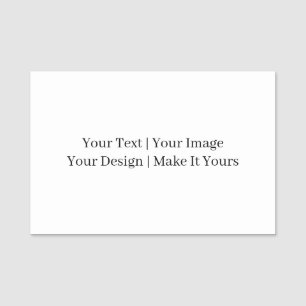 Make Your Own 3" X 2" Classic Rectangle Magnetic  Name Tag