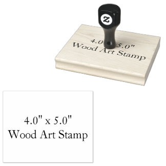 Make Your Own 4.0" x 5.0" Wood Art Rubber Stamp