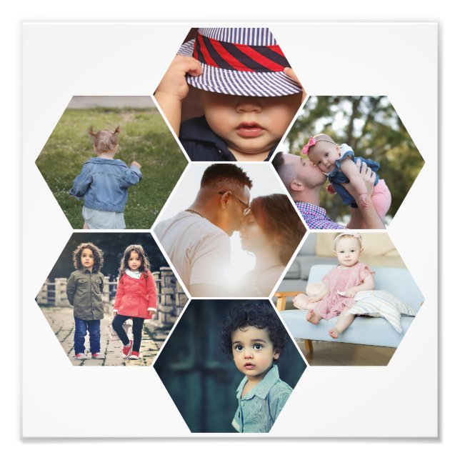 Make your own 7 photo Personalized Template Print (Front)