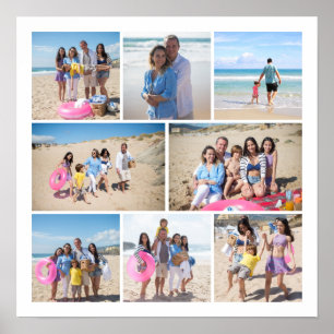 Make Your Own 8 Photo Collage Personalized Poster