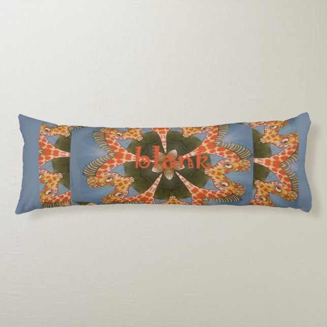 Make your own Africa Giraffe Animal pattern design Body Pillow (Front)