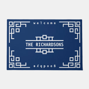 Make Your Own Art Deco Retro Geometric Border Doormat
