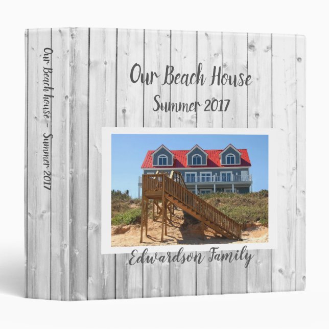 Make your own beach summer house own photo binder (Front/Spine)