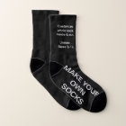 Make Your Own BLACK Custom Socks