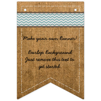 Make Your Own Burlap Banner Background Chevron