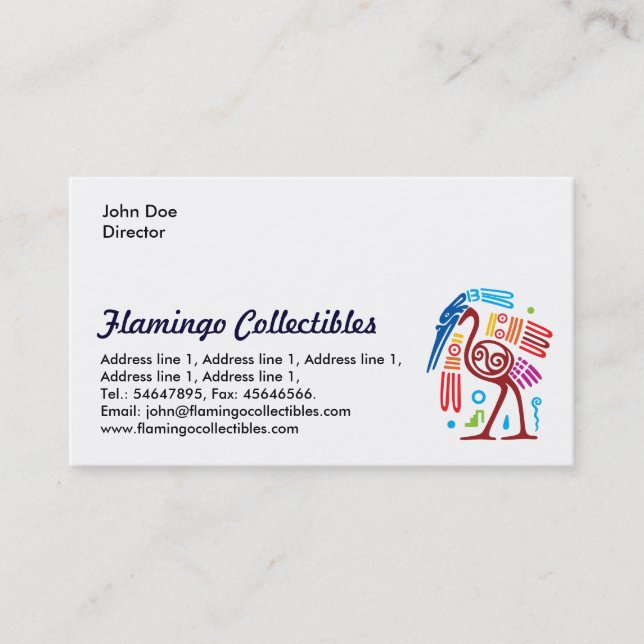 Make your own business card, fully customizable business card (Front)
