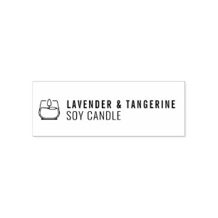Make Your Own Candle Logo Scent Self-inking Stamp