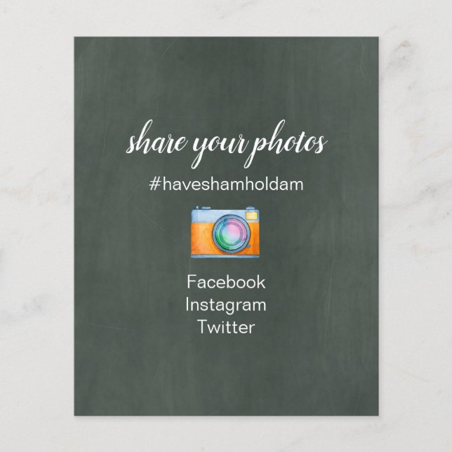 Make Your Own Chalkboard Wedding Sign Budget (Front)